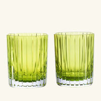 Harmonie Color Tumbler Moss Set of 2 baccarat harmonie color tumbler moss set of 2