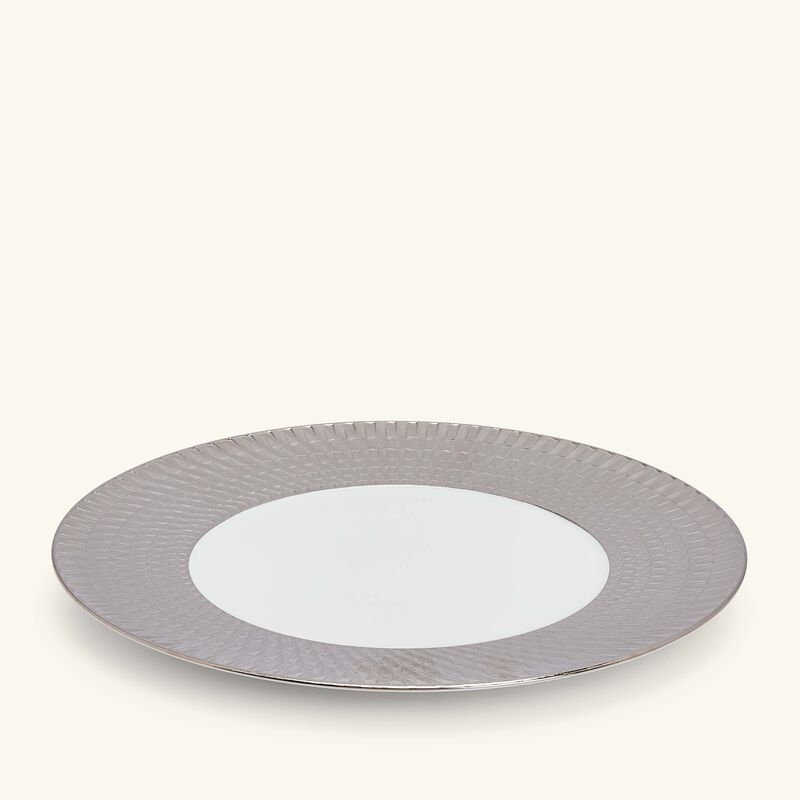 Twist Platine Dinner Plate Silver 27cm bernardaud twist platine dinner plate silver 27cm