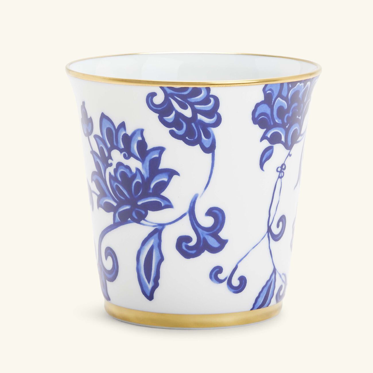 bernardaud prince bleu tumbler with candle