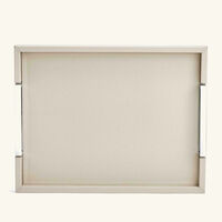 Victor Tray Rectangular Medium White giobagnara victor tray rectangular medium white