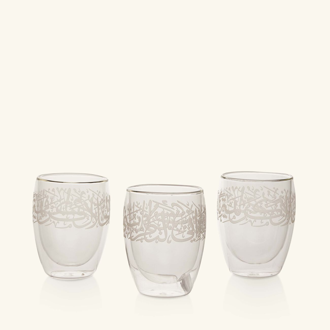dimlaj thuluth short tumbler clear set of 3