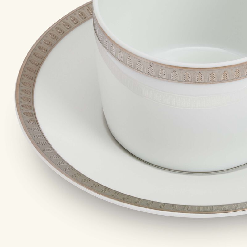 christofle malmaison tea cup   saucer silver