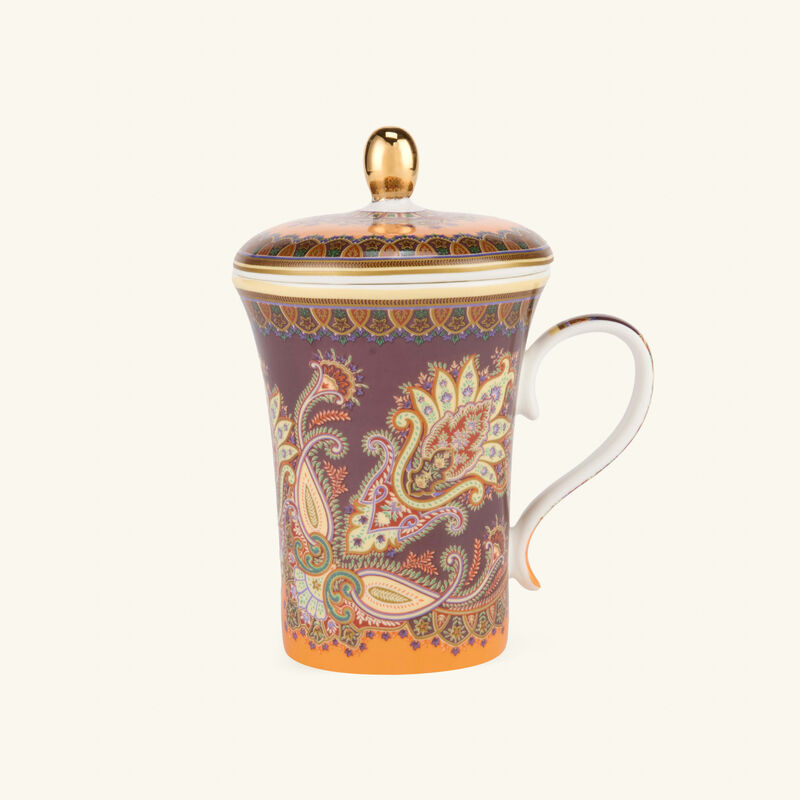 etro thistle mug with lid pink