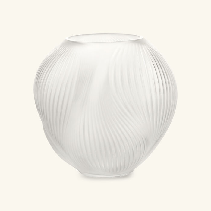 lalique alize vase small clear
