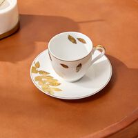 Vegetal Tea Cup & Saucer Gold bernardaud vegetal tea cup saucer gold
