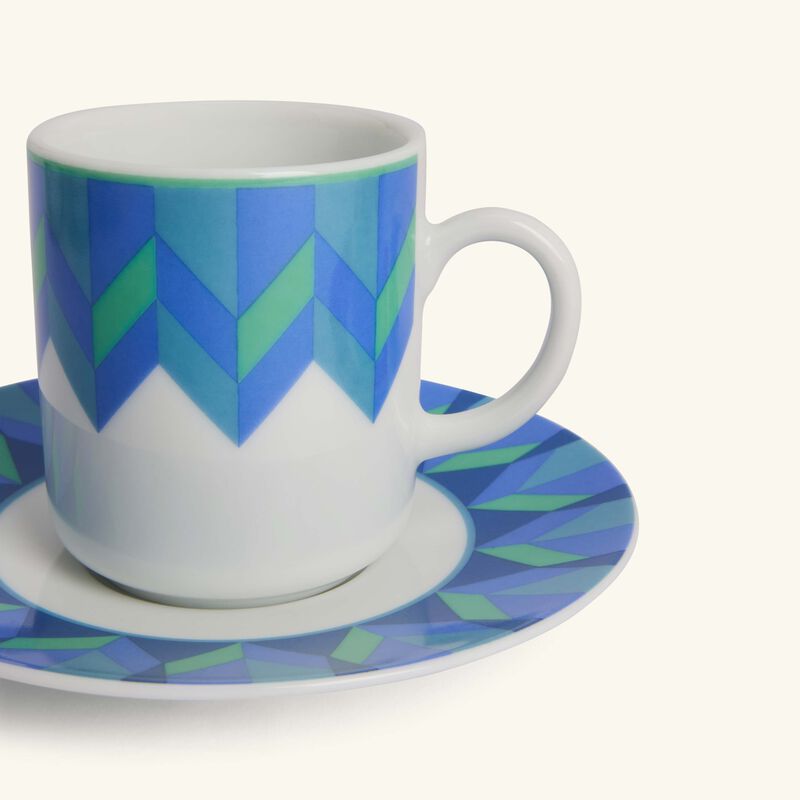 صلصال طقم بهجة المؤلف من 6 فناجين للإسبريسو