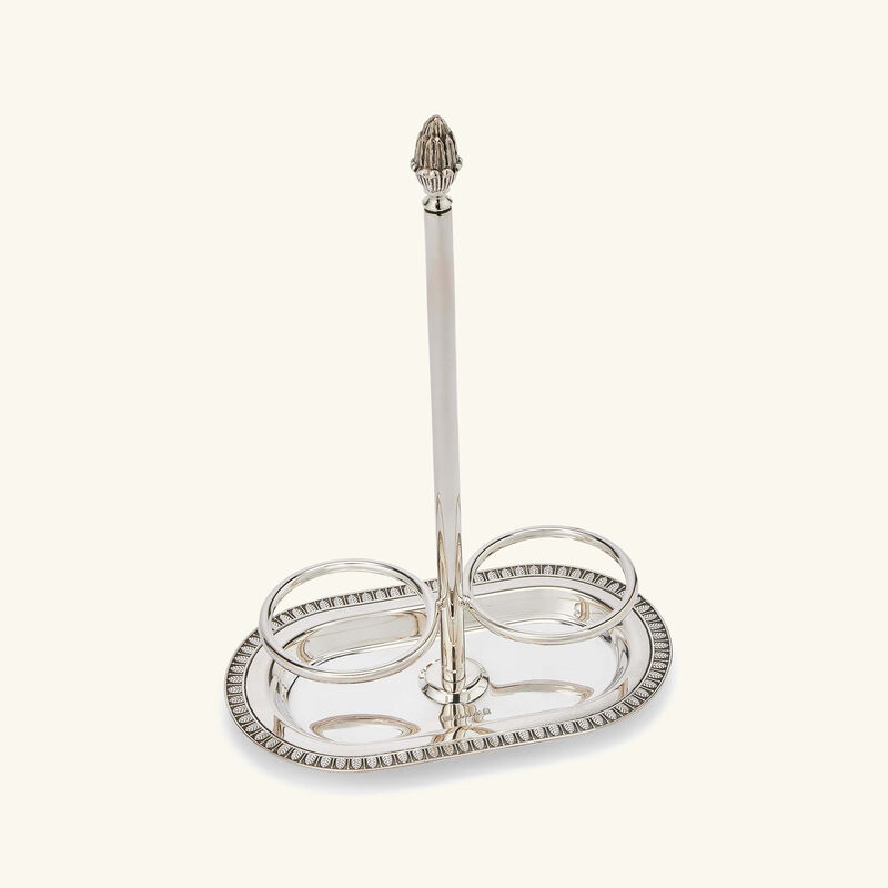 christofle malmaison oil   vinegar cruet silver plated