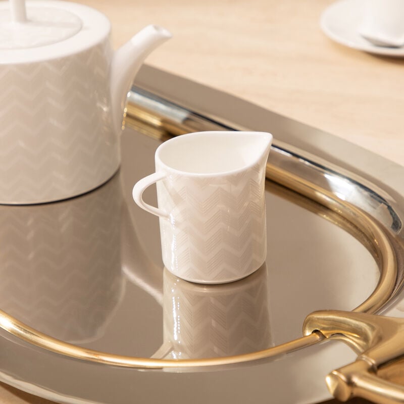 missoni home zig zag creamer white
