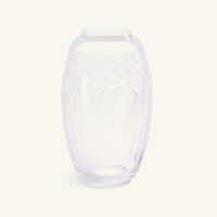 lalique botanica vase medium clear