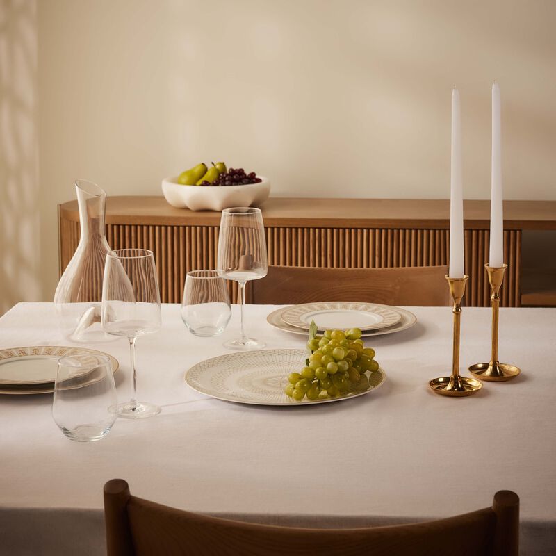 باكارا طبق أركاديا للتقديم دائري باللون الذهبي 31 سم