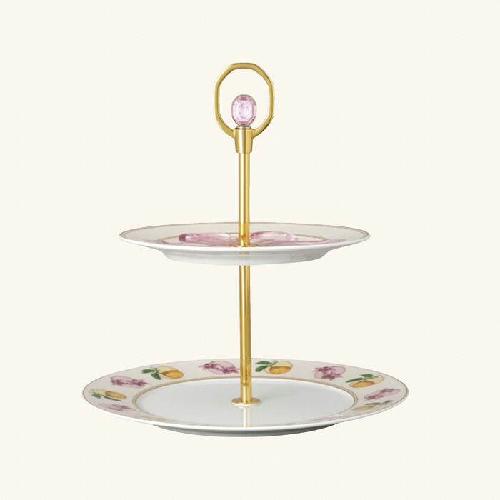 rosenthal idyllia 2 tiers cake stand marshmallow