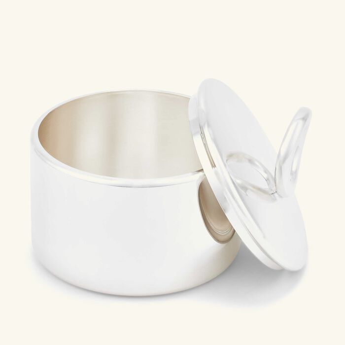 christofle vertigo sugar bowl silver plated