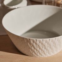 Twist Salad Bowl White 24cm bernardaud twist salad bowl white 24cm
