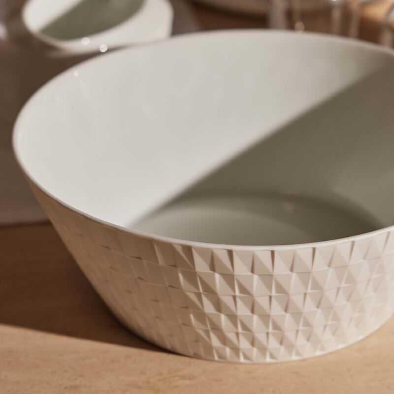 Twist Salad Bowl White 24cm bernardaud twist salad bowl white 24cm