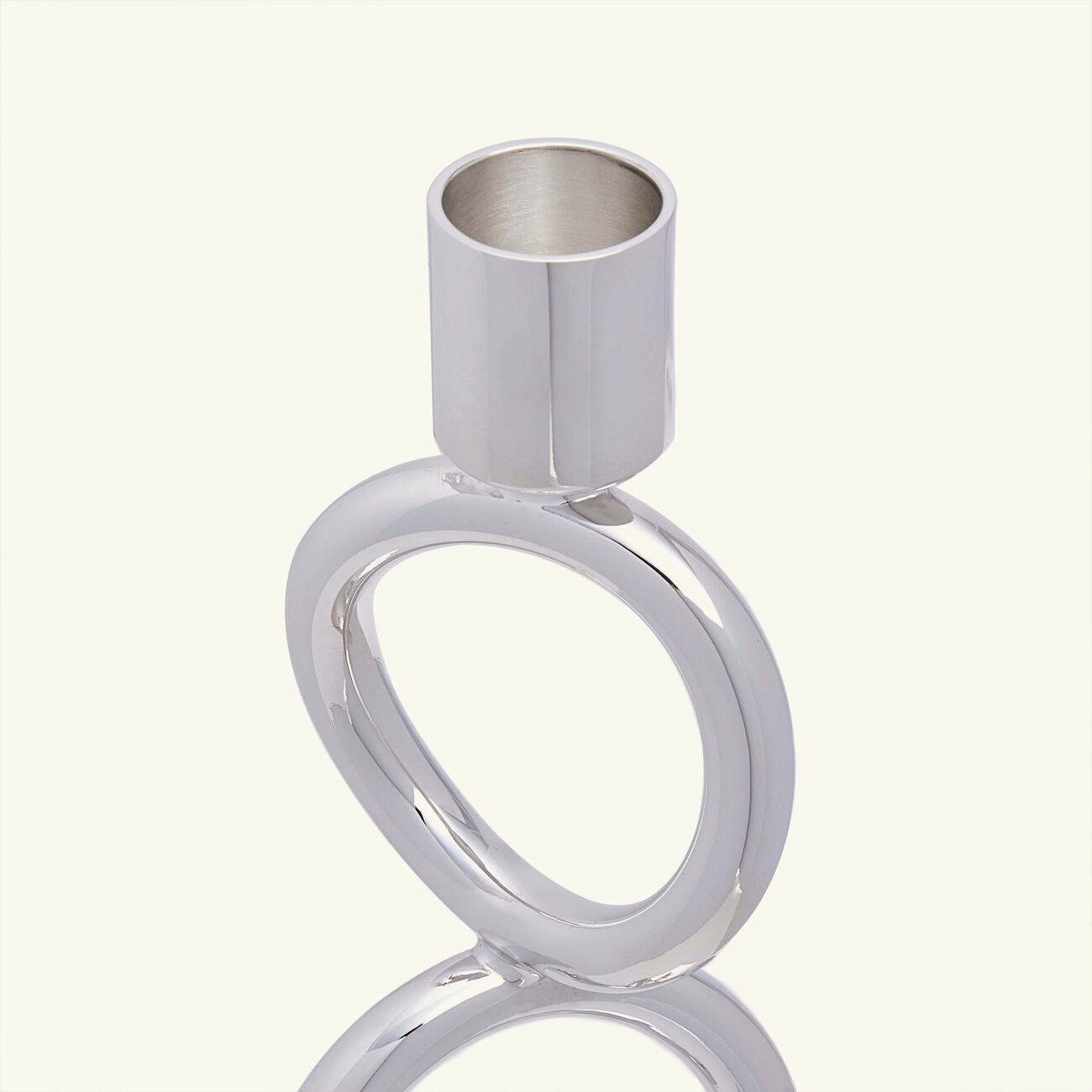 christofle vertigo four ring candle holder silver plated