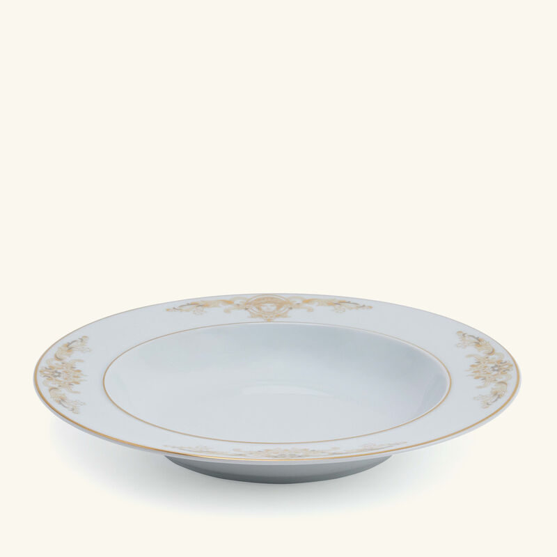 versace medusa gala dinner plate round white 22cm