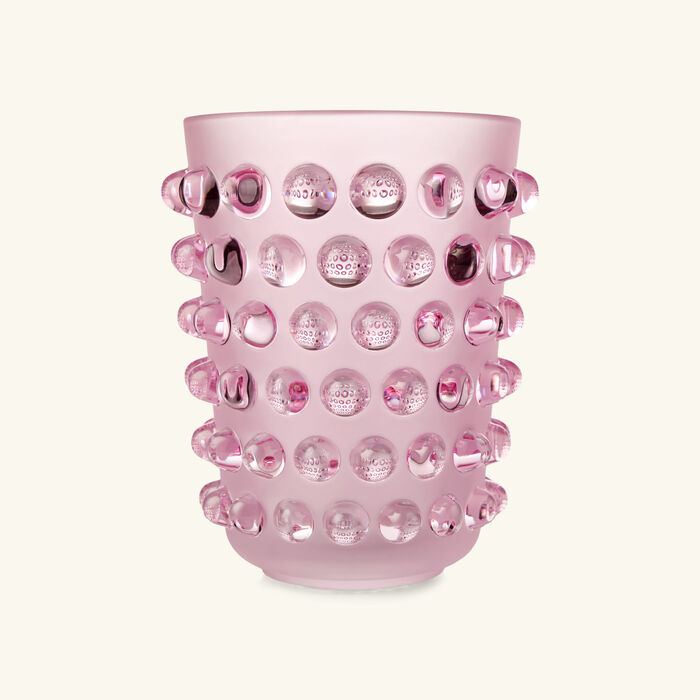 Mossi Vase Small Pink lalique mossi vase small pink