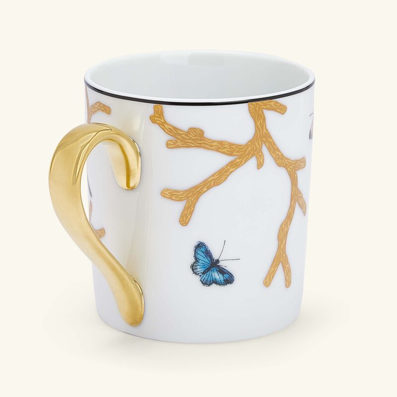 bernardaud aux oiseaux mug gold set of 2
