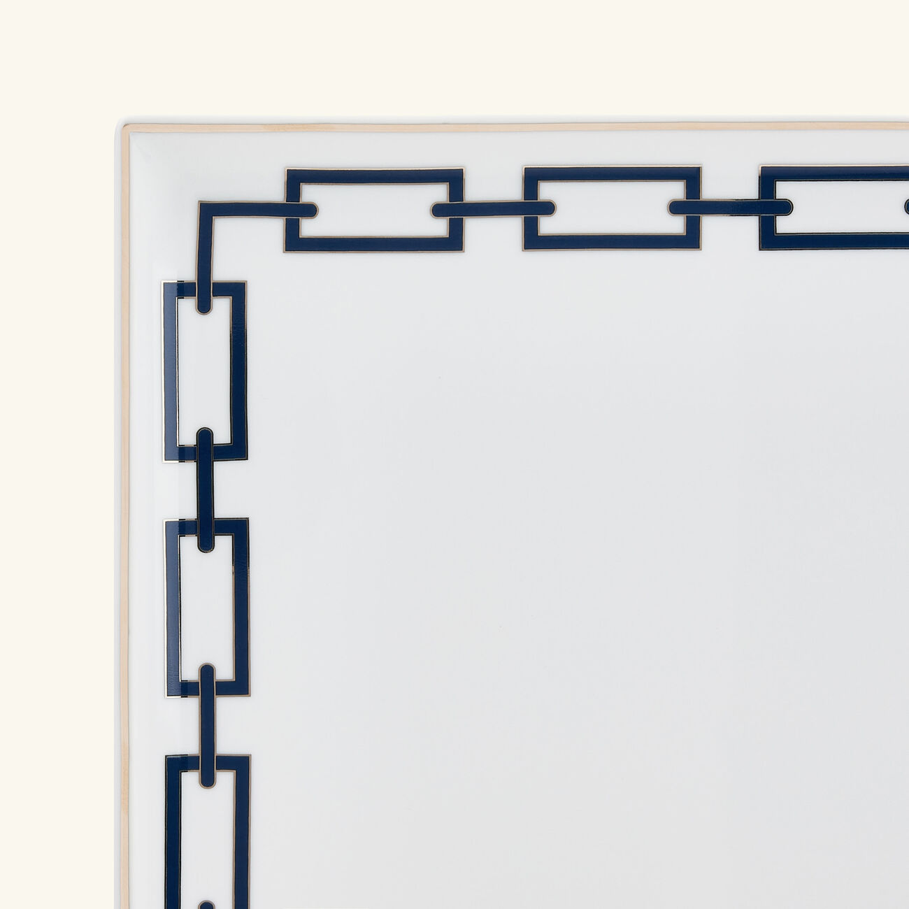 Catene Zaffiro Trinket Tray Square Large Blue ginori 1735 catene zaffiro trinket tray square large blue