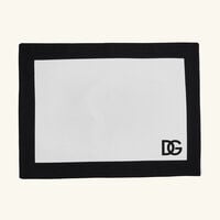 DG Logo Placemat and Napkin Set Red Set Of 2 dolce gabbana casa dg logo placemat and napkin set red set of 2