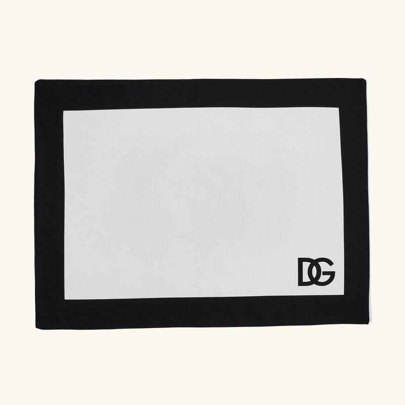 DG Logo Placemat and Napkin Set Red Set Of 2 dolce gabbana casa dg logo placemat and napkin set red set of 2