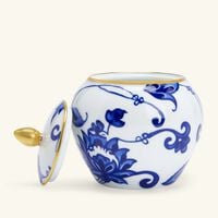 bernardaud prince bleu sugar bowl blue