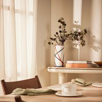 ميسوني هوم مزهرية ناستري دائرية كبيرة الحجم ومتعددة الألوان