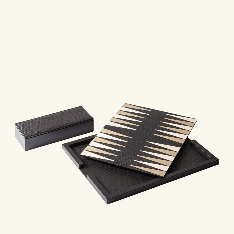 giobagnara elie saab monogram backgammon set ebony