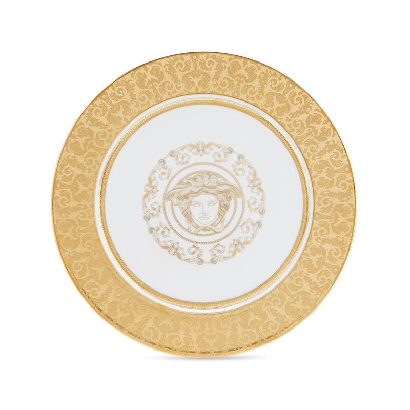 Medusa Gala Gold Service Plate, large