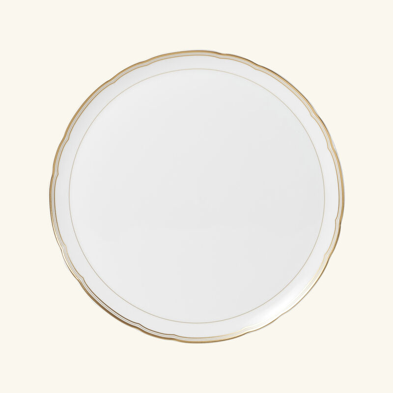 bernardaud pompadour tart platter round gold 32cm