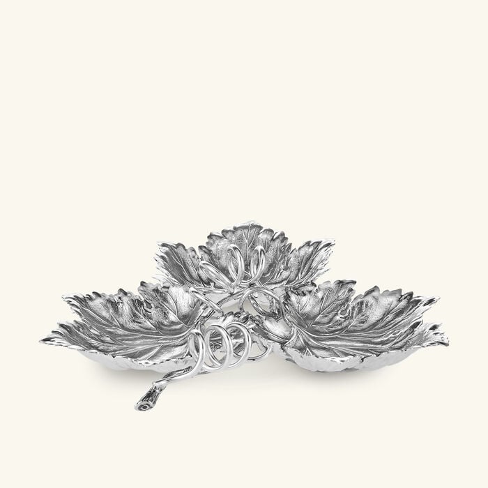 buccellati 3 vine leaves centerpiece small