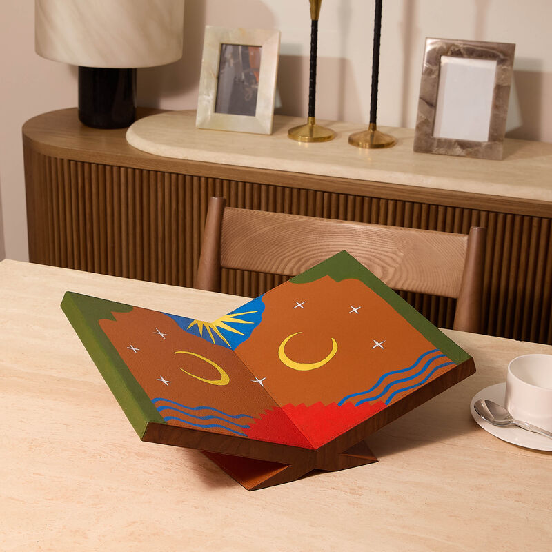 assouline culture classic bookstand camel