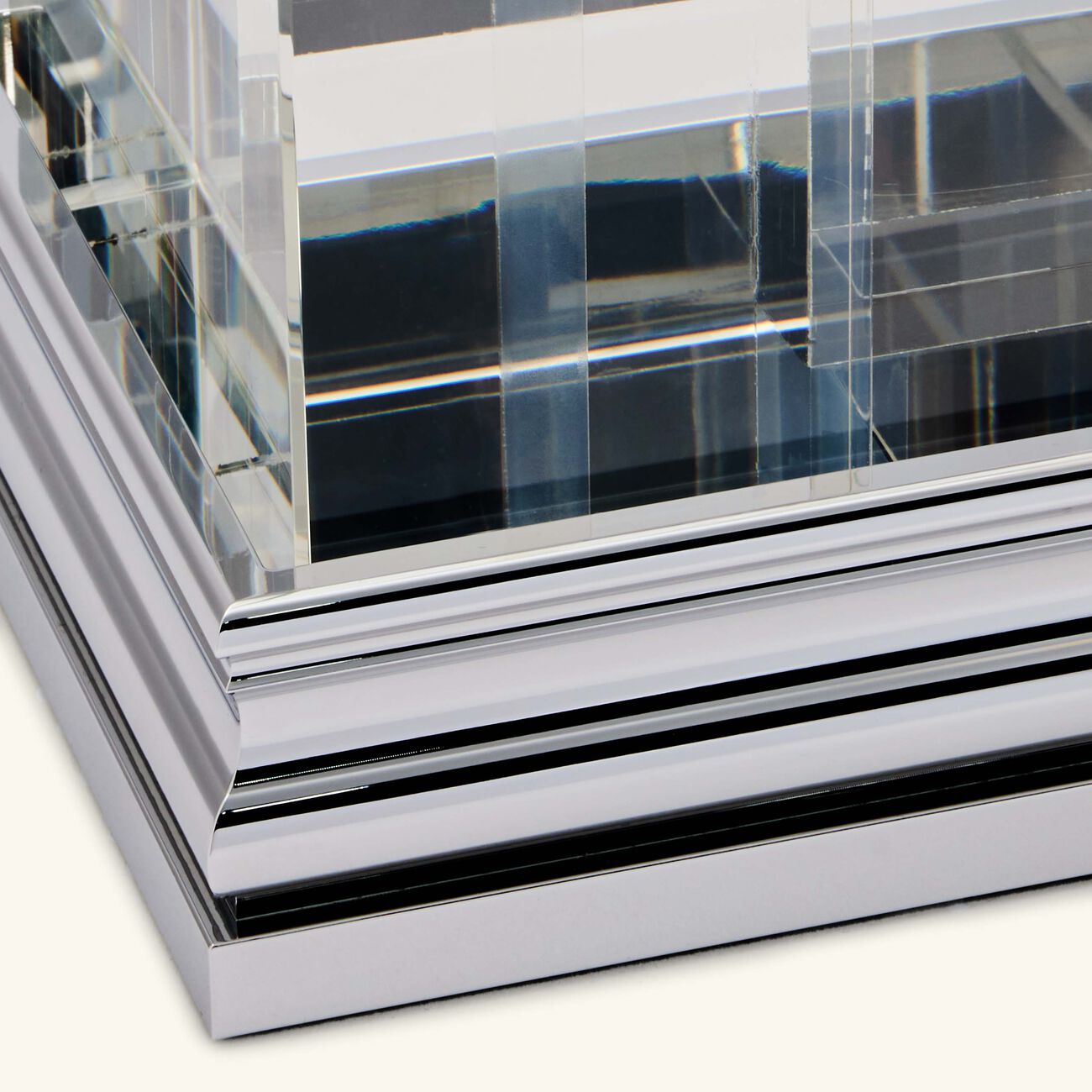 christofle perspectives vase rectangular medium clear