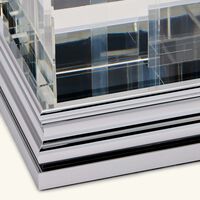 christofle perspectives vase rectangular medium clear