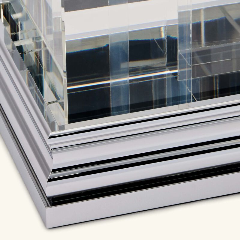 christofle perspectives vase rectangular medium clear