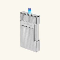 اس تي دوبون ولاعة سليمي بنقشة الماسات باللون الفضي