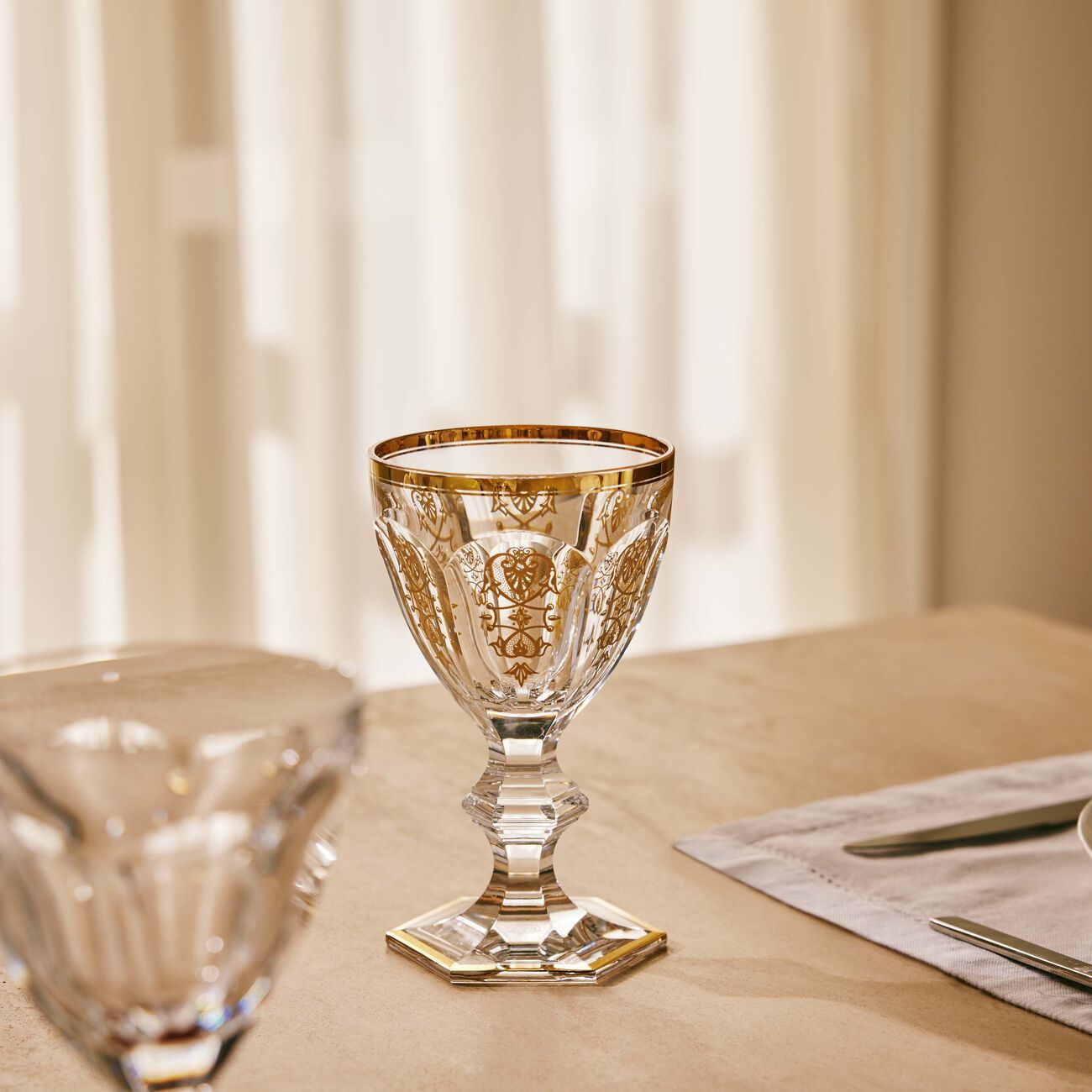 baccarat harcourt empire drinking glass gold