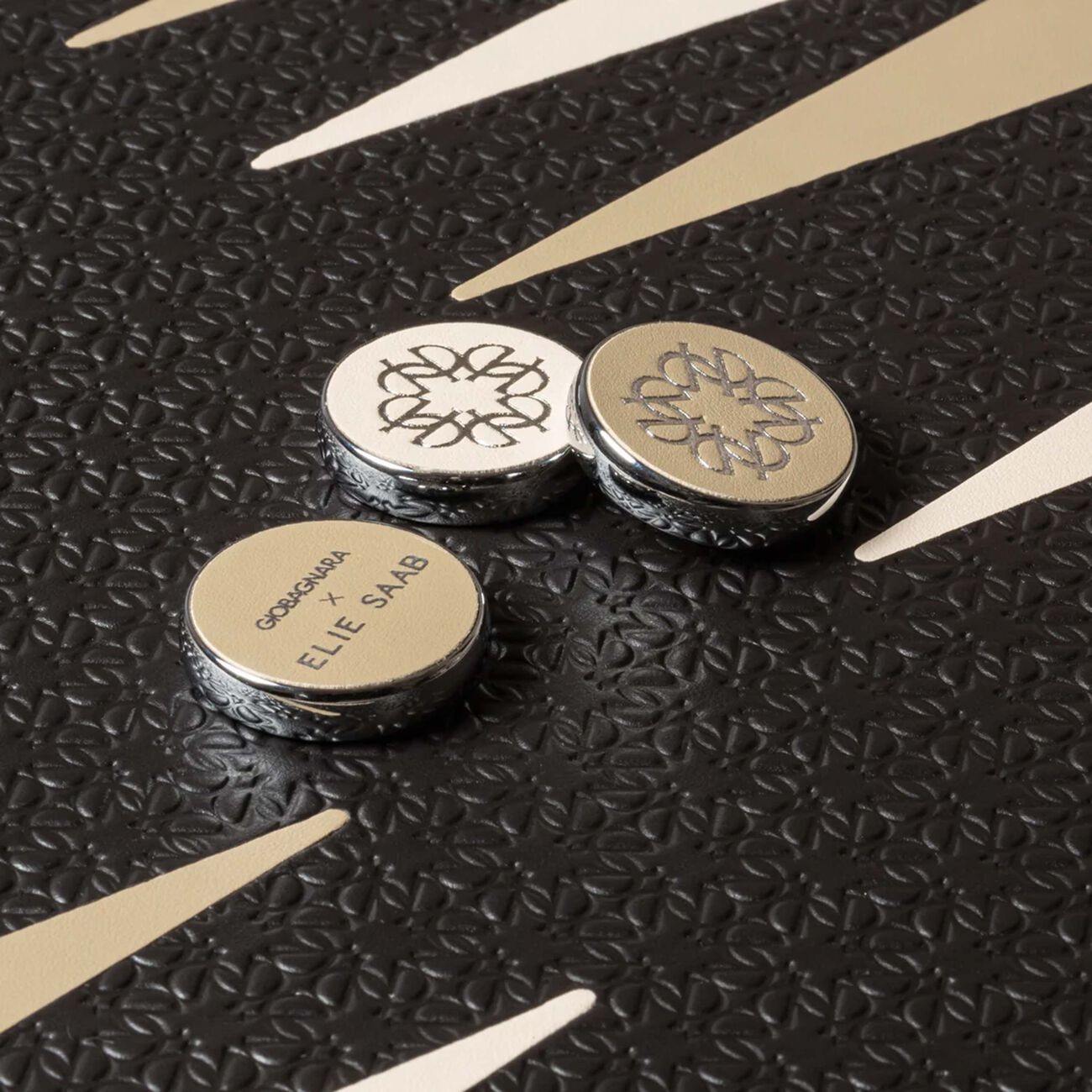 giobagnara elie saab monogram backgammon set ebony