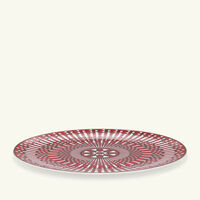 baccarat arcadia show plate round red 31cm