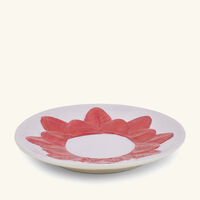 villari peacock cappuccino cup   saucer red