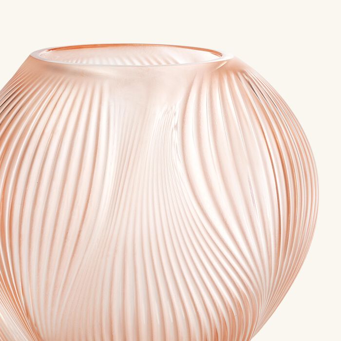 lalique alize vase small pink