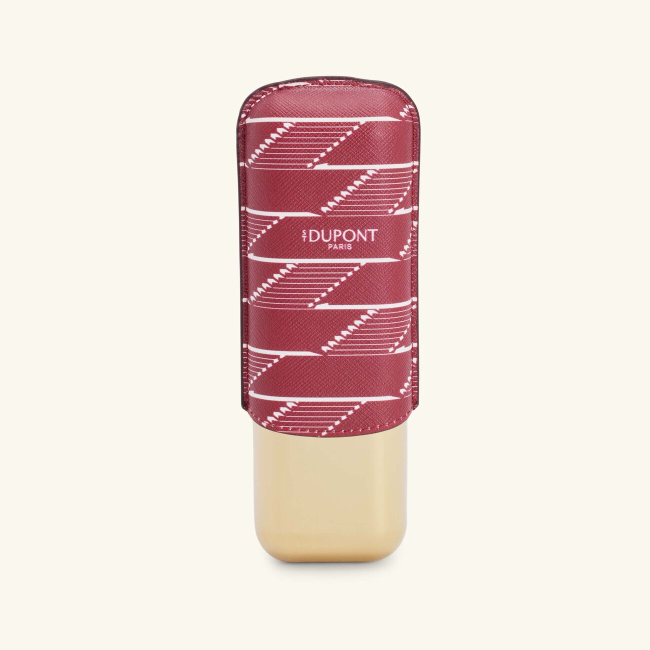 st dupont monogram 1872 2 cigar case burgundy