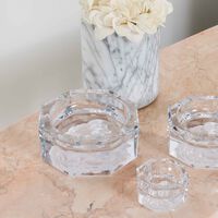 Medusa Lumiere Ashtray Octagonal Small Clear versace medusa lumiere ashtray octagonal small clear