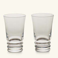 baccarat vega drinking glass clear set of 2