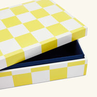 Checkerboard Box Yellow jonathan adler checkerboard box yellow