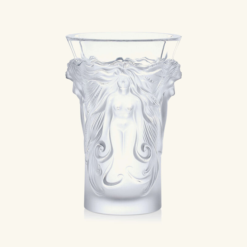 lalique fantasia vase small clear