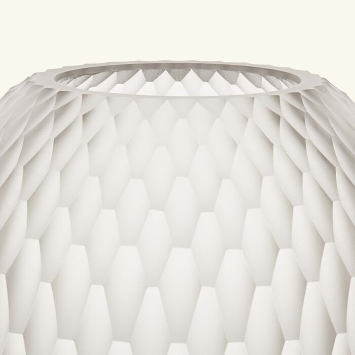 روكل مزهرية ميتامورفوسيس مستديرة متوسطة من الكريستال الشفاف