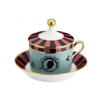 Cirque Des Merveilles Tea Cup With Saucer And Cover, small