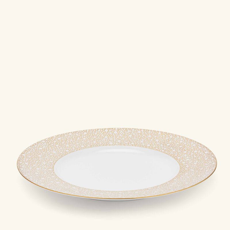 bernardaud mordore bread   butter plate round gold 16cm
