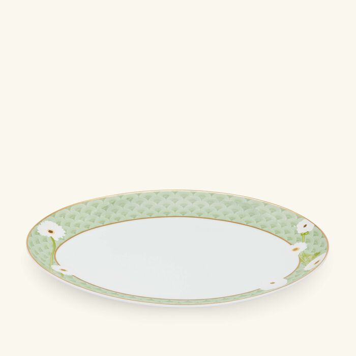 Praiana Serving Platter Oval Green 33cm bernardaud praiana serving platter oval green 33cm